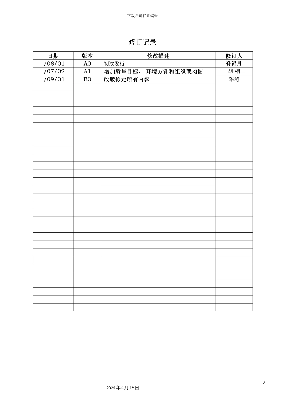 质量和环境手册培训资料模板_第3页