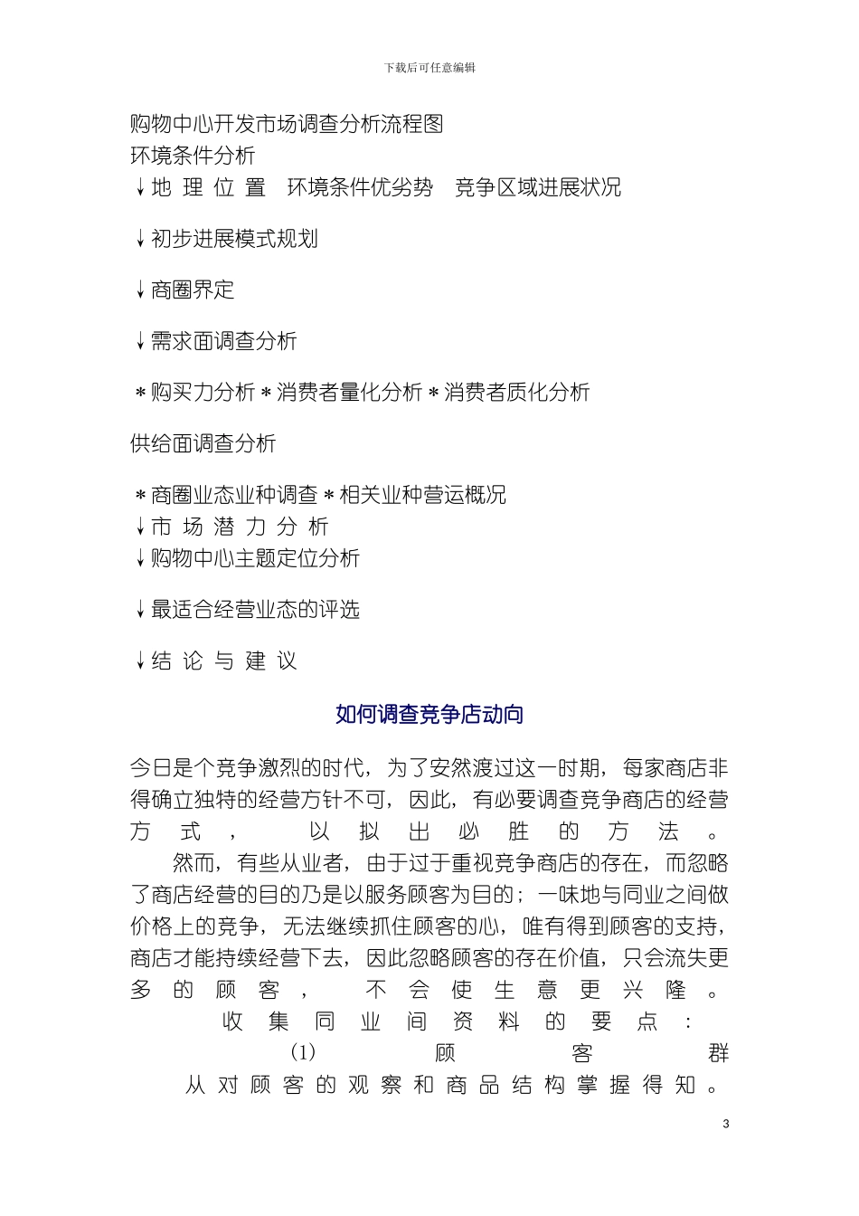 购物中心开发前期策划模板_第3页