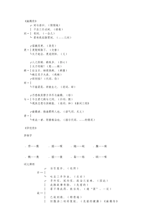 医古文词义辨析