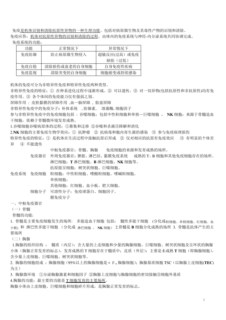 医学免疫学与病原微生物学知识重点_第1页