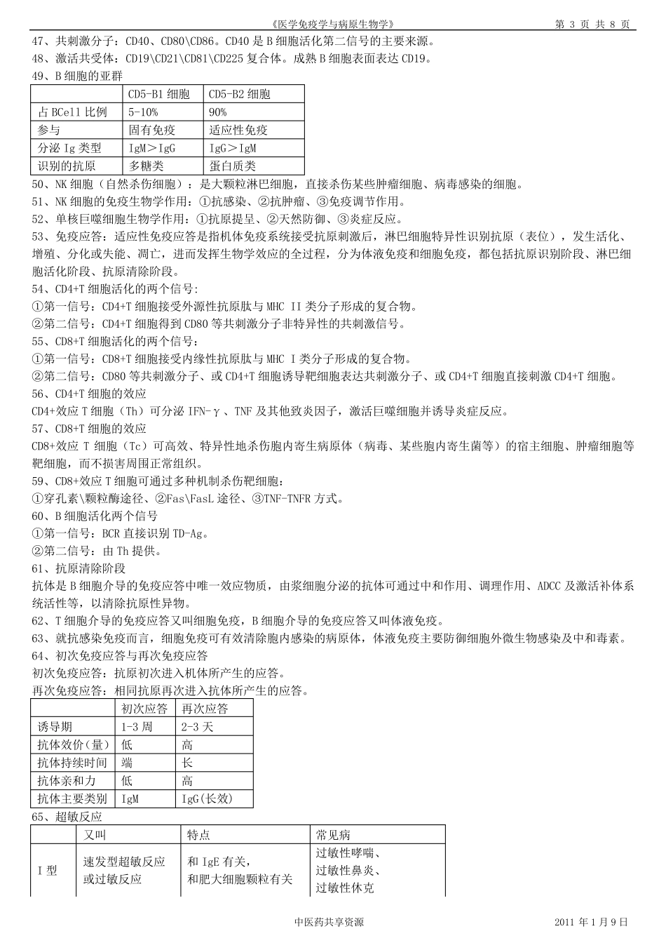 医学免疫学与病原生物学复习参考资料_第3页