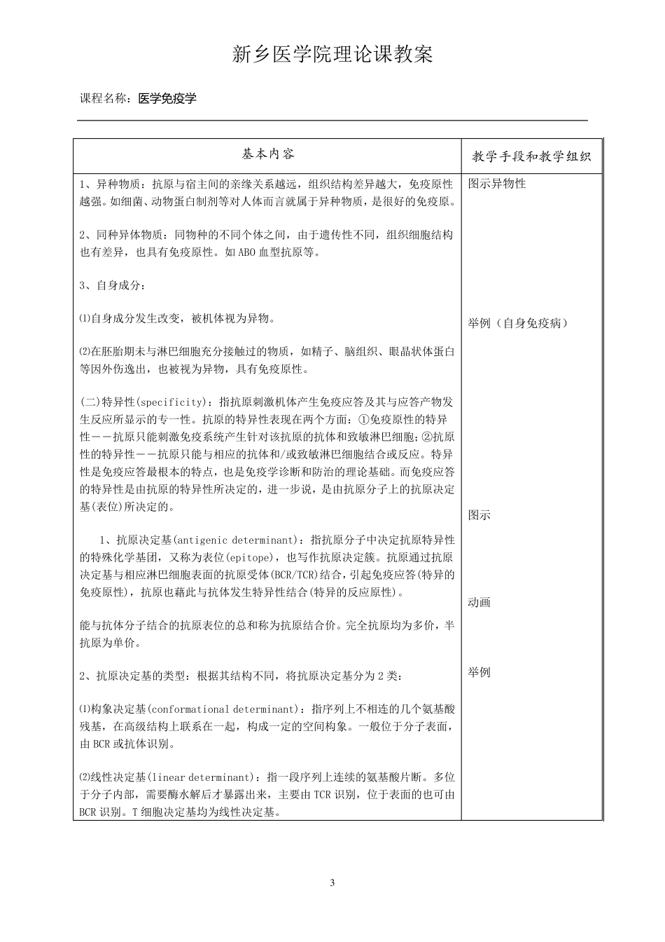 医学免疫学教案第03章抗原_第3页