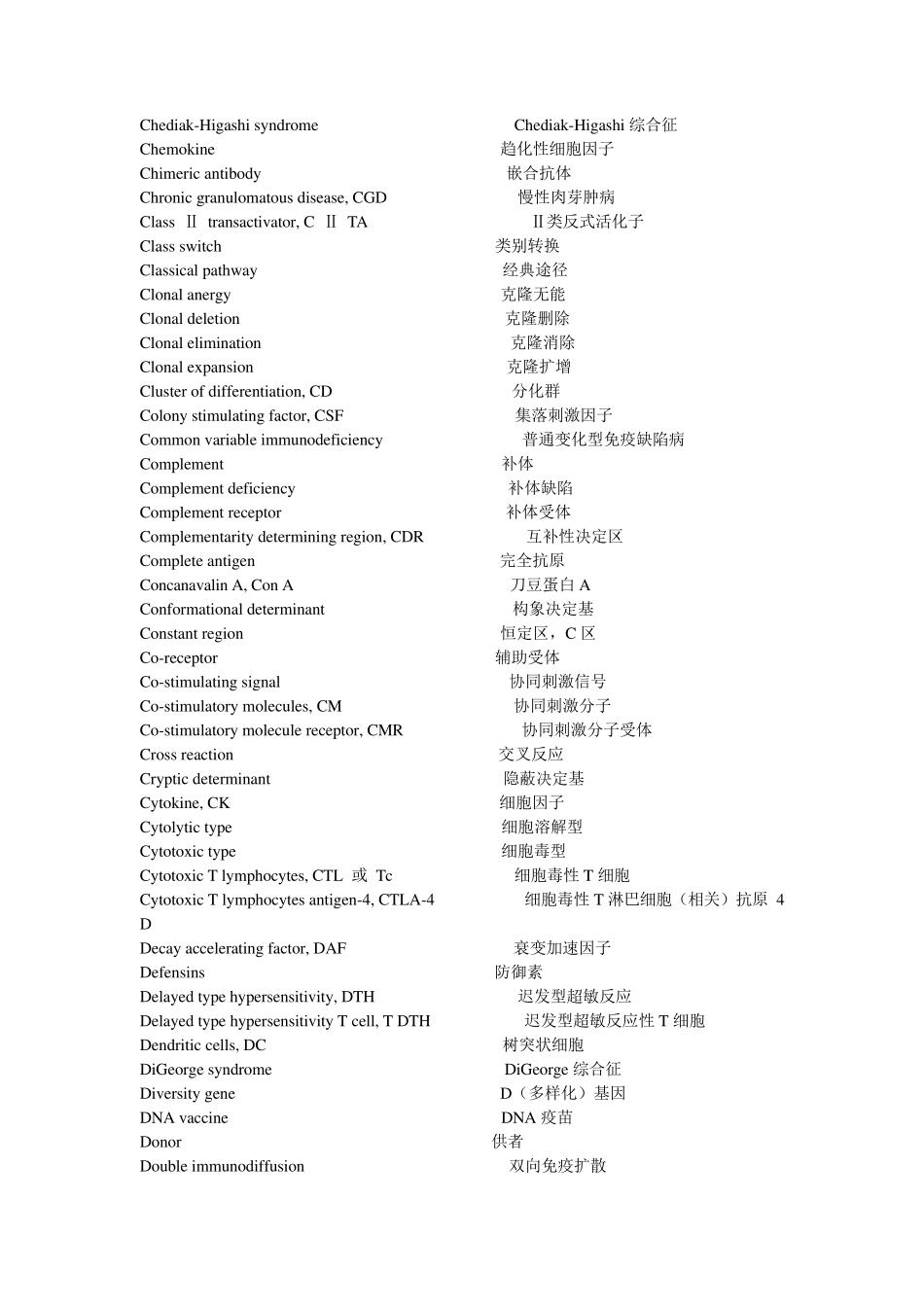 医学免疫学英文词汇_第3页