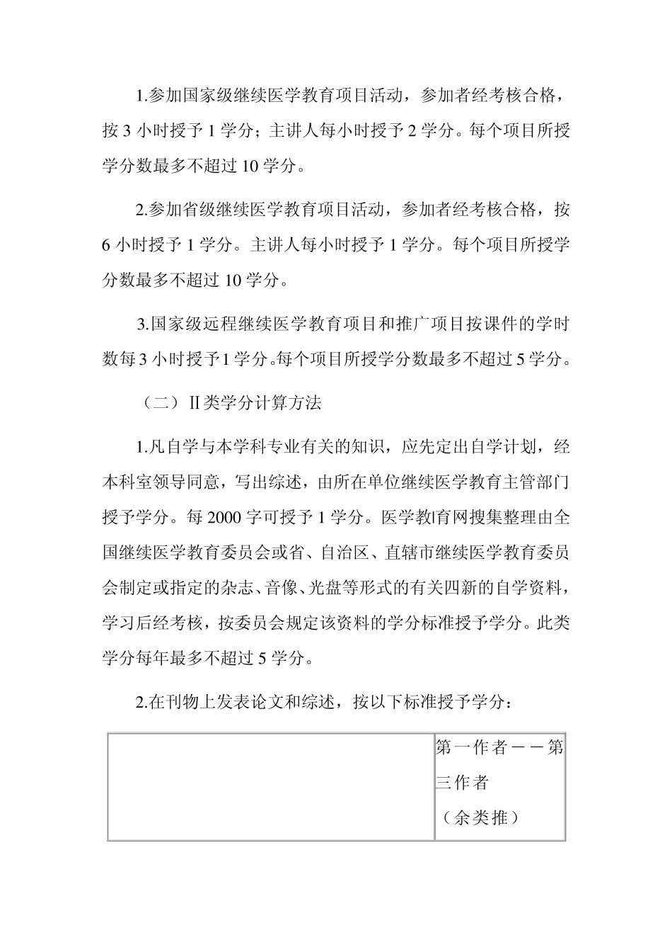 医学学分分类和取得_第3页