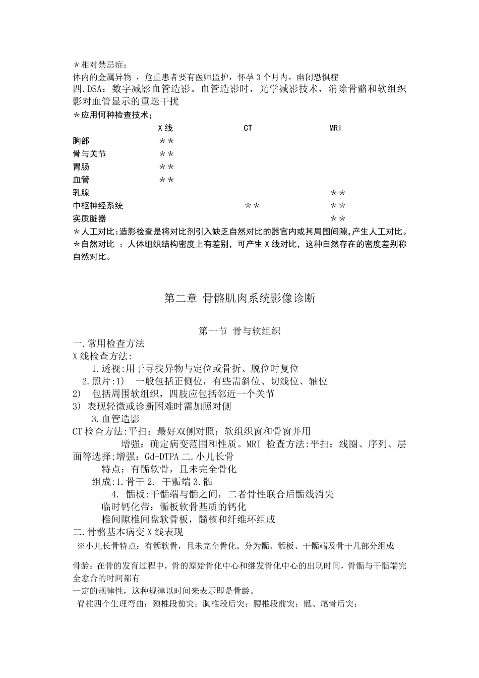 医学影像学复习重点最新版_第2页