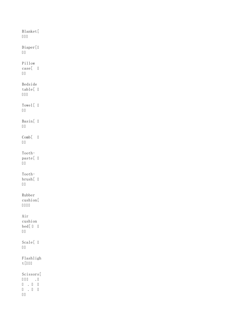 医学用具英语名称_第2页