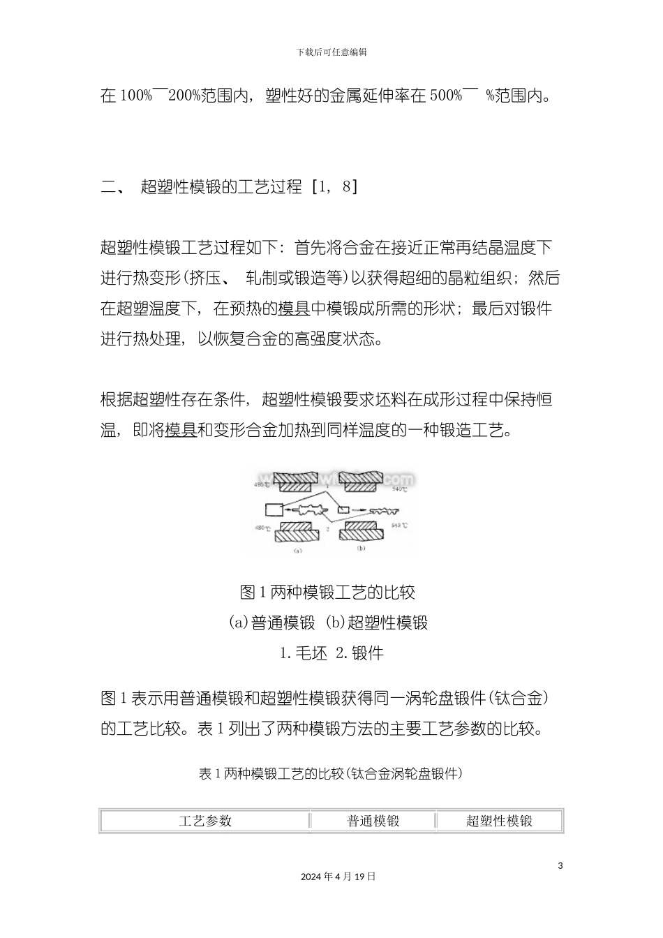 超塑性模锻工艺的应用及发展模板_第3页