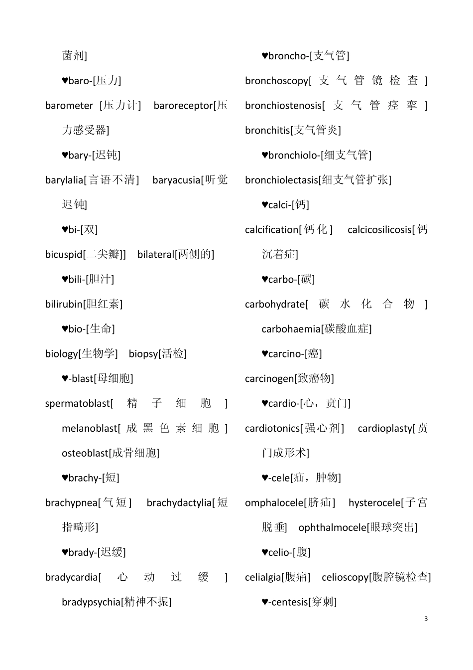 医学英语前后缀总结~_第3页