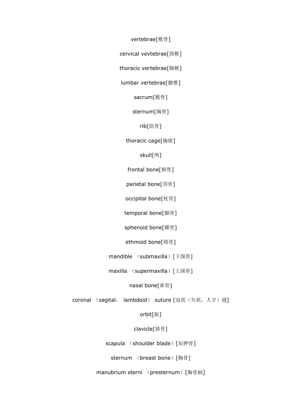医学英语——常用解剖术语_第2页