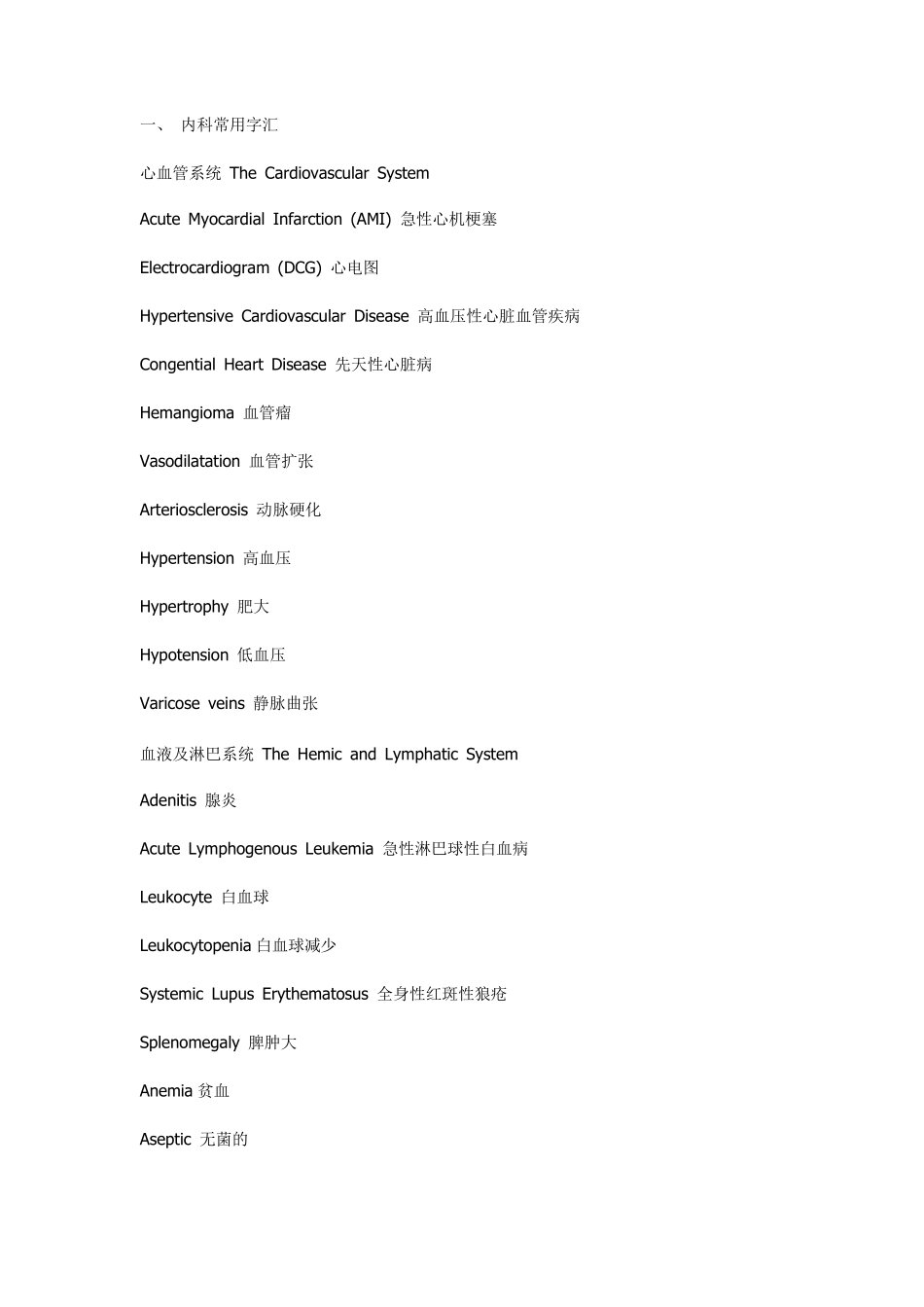 医学词汇大全_第1页