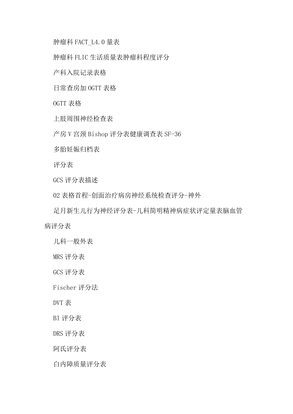 医学量表大全_第3页