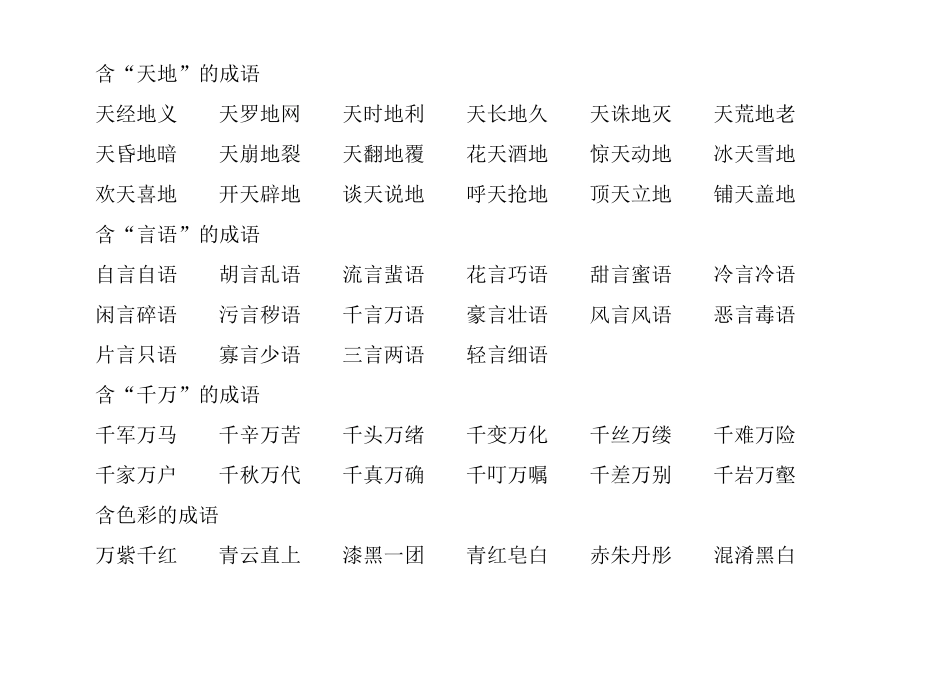 四年级成语归类_第3页