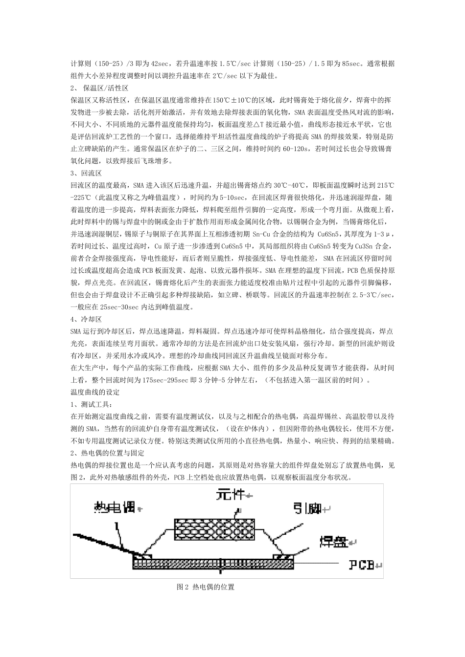 回流焊炉温曲线的设定及异常情况分析_第2页