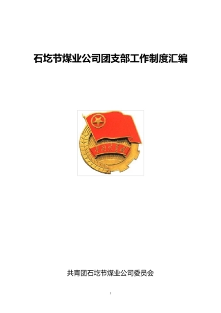 团支部工作制度