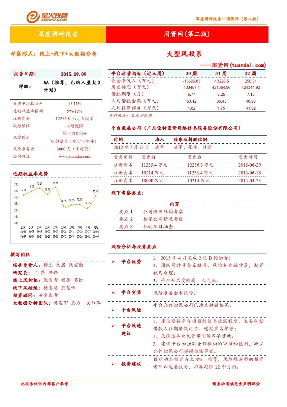 团贷网深度调研报告第二版(201508)_第1页