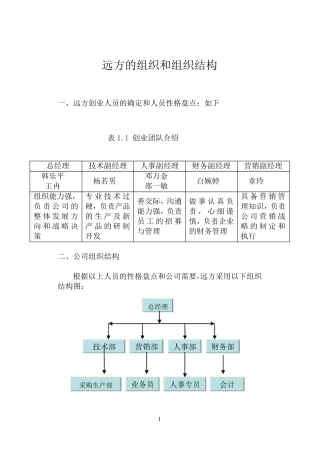 团队组织和组织结构设计