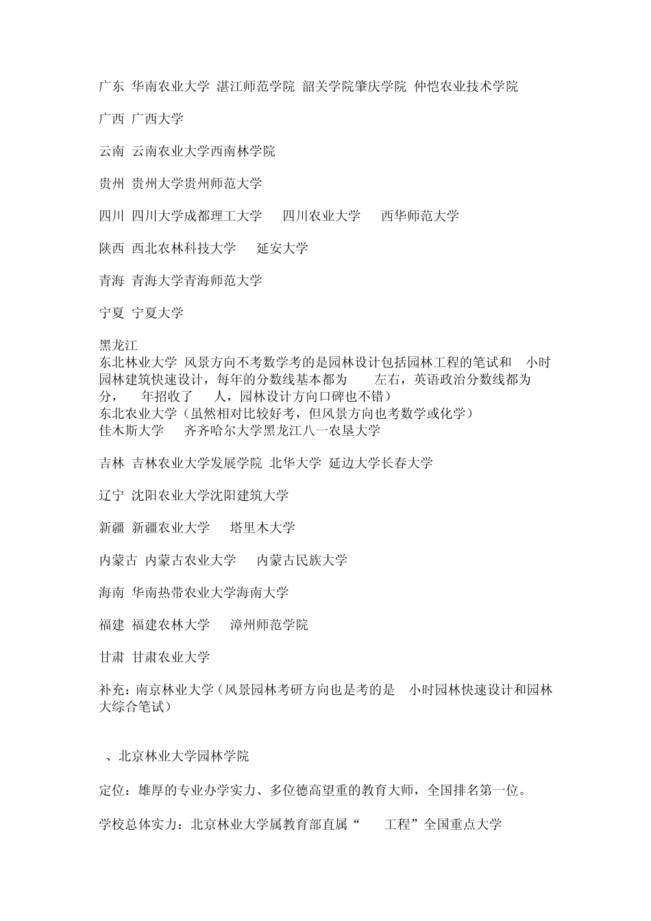 园林专业考研选学校_第2页