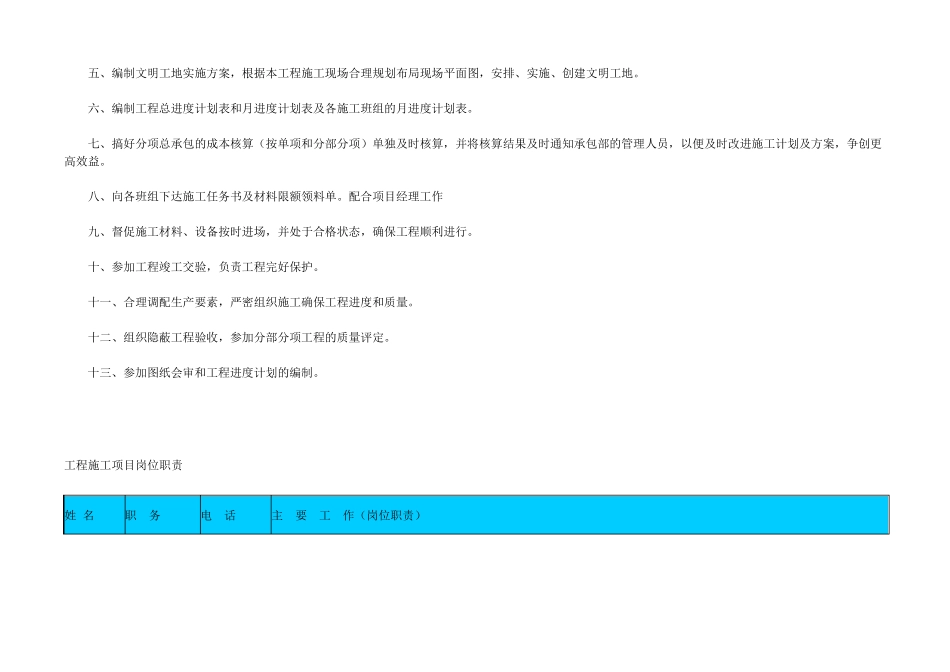 园林工程项目管理人员岗位职责_第3页