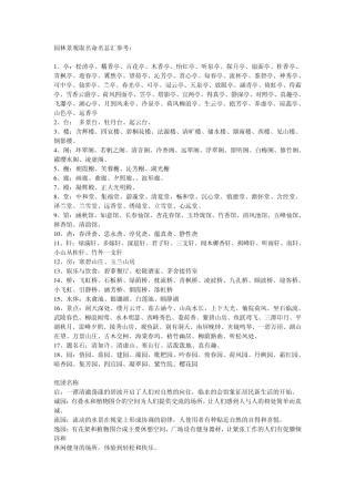 园林景观取名命名