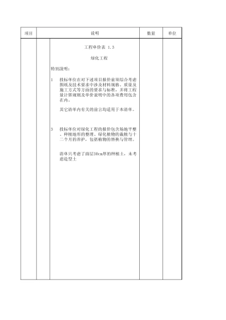 园林景观工程量清单2.21