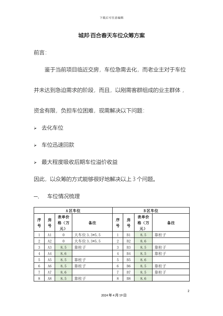 车位众筹方案_第2页