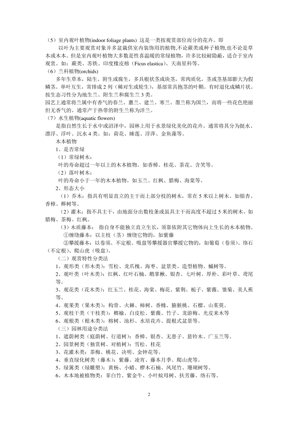 园林植物分类及其应用_第2页