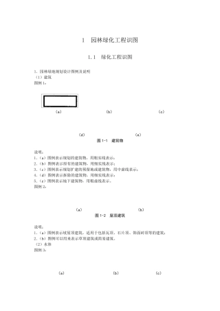 园林绿化工程识图基础