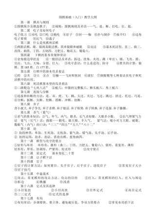 围棋基础(入门)有图图示