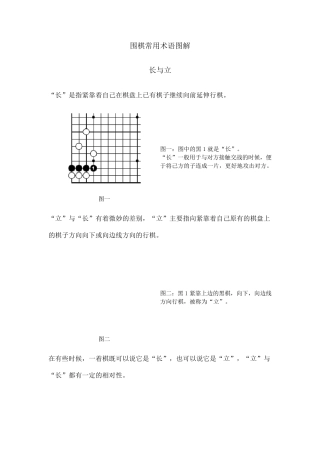 围棋常用术语及图解