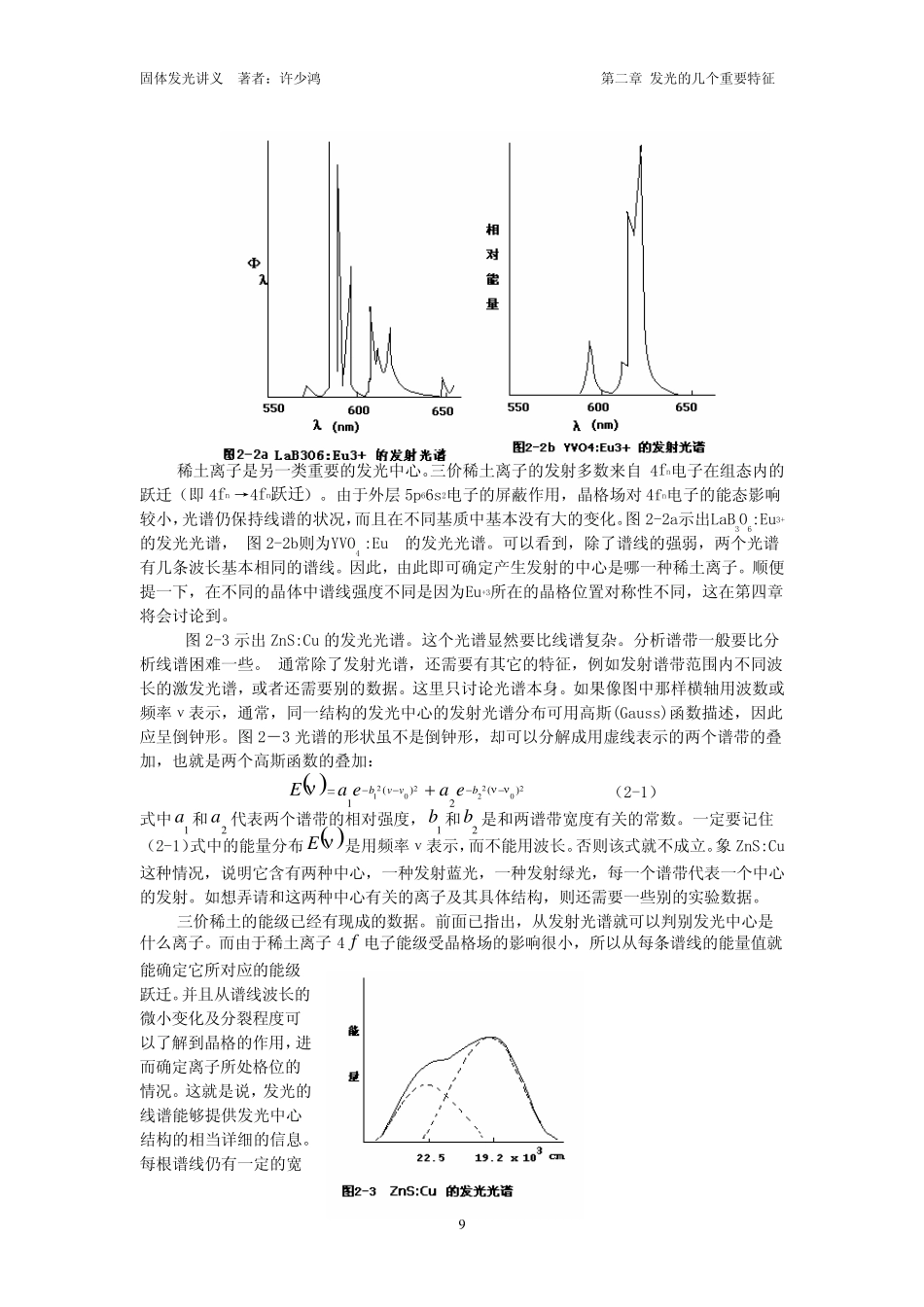 固体发光讲义第二章发光的几个重要特征_第3页