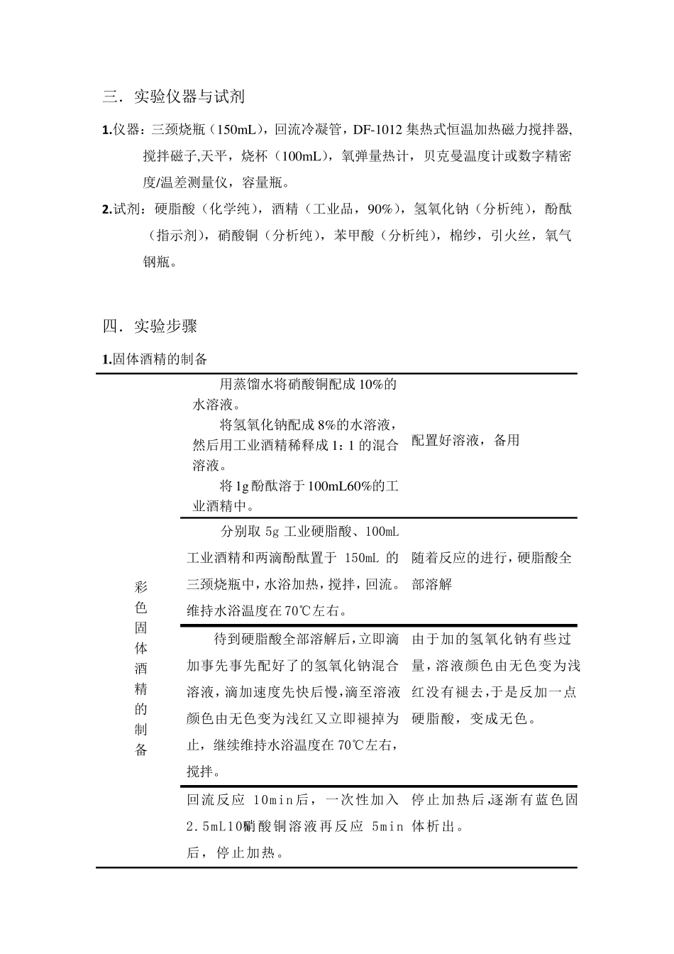 固体酒精实验报告_第2页