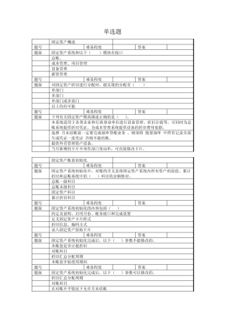 固定资产多选