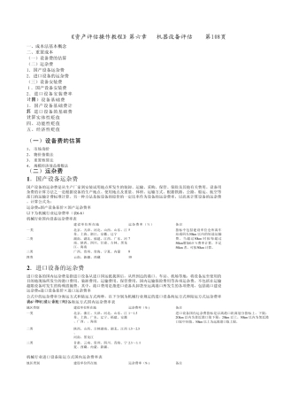 固定资产常用参数表070305