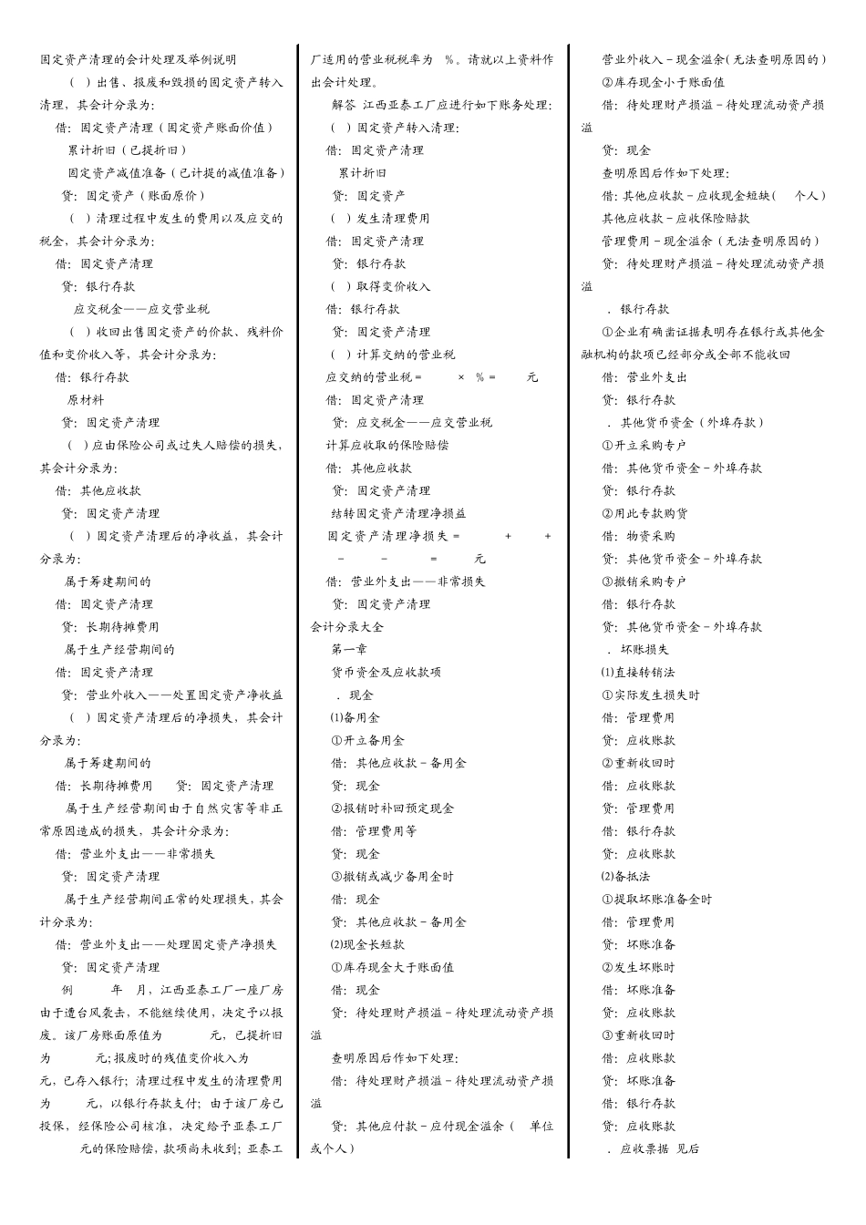 固定资产清理的会计处理及举例说明_第1页