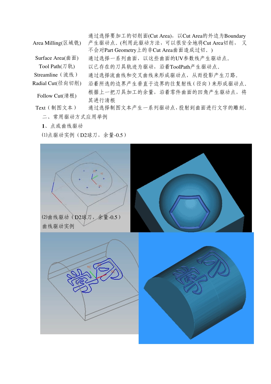 固定轴曲面轮廓铣的加工几何体及驱动方式_第2页