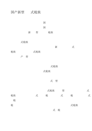 国产新型951式枪族