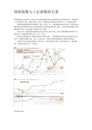 国债指数与上证指数的关系