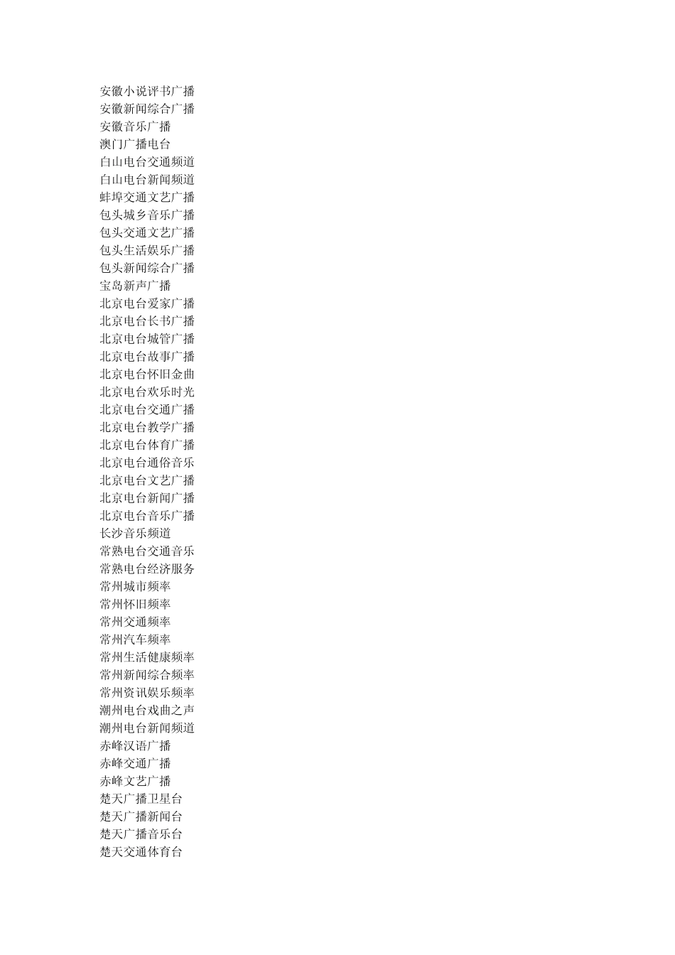 国内(网络)广播电台mms地址大全(500多台)_第2页
