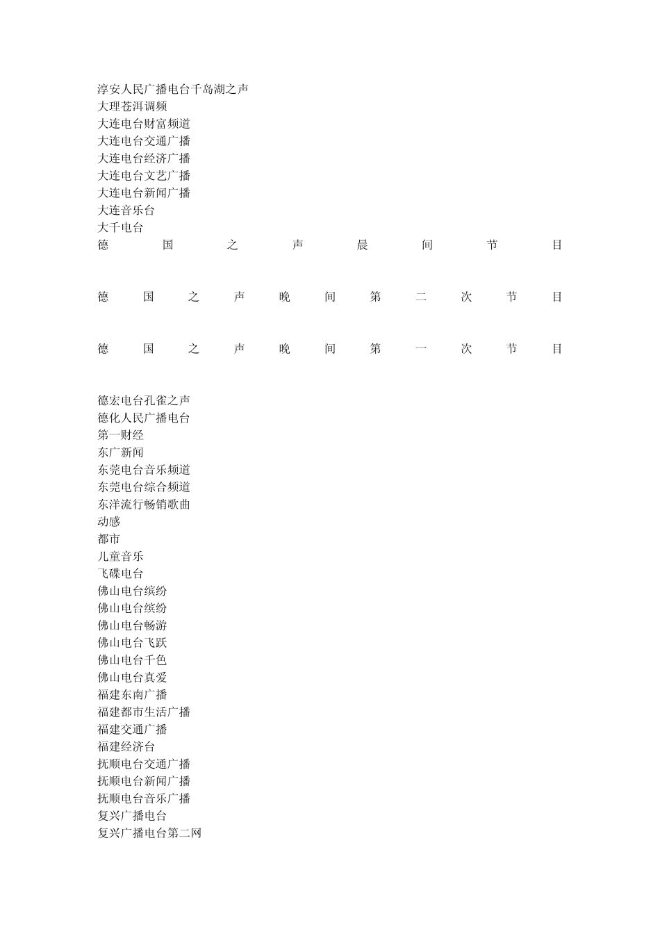 国内(网络)广播电台mms地址大全(500多台)_第3页