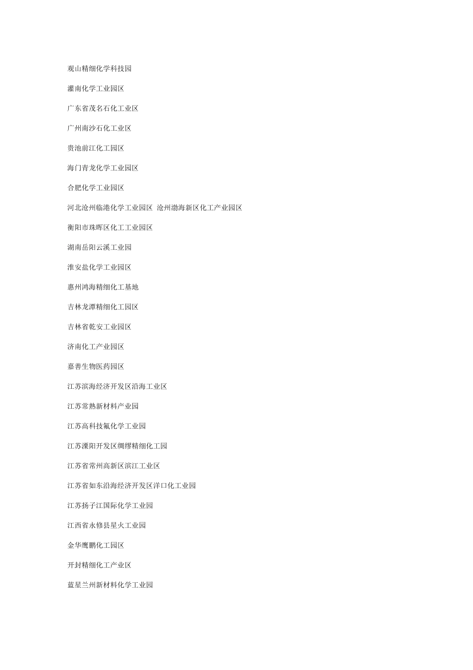 国内100多个化工园区汇总_第3页