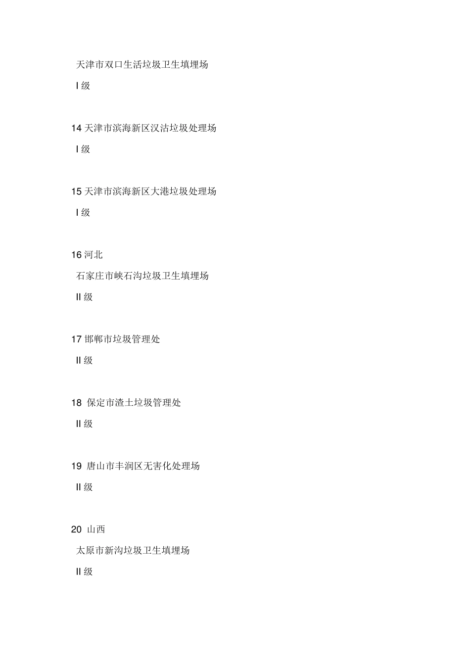 国内各省市区所有的垃圾填埋场_第3页