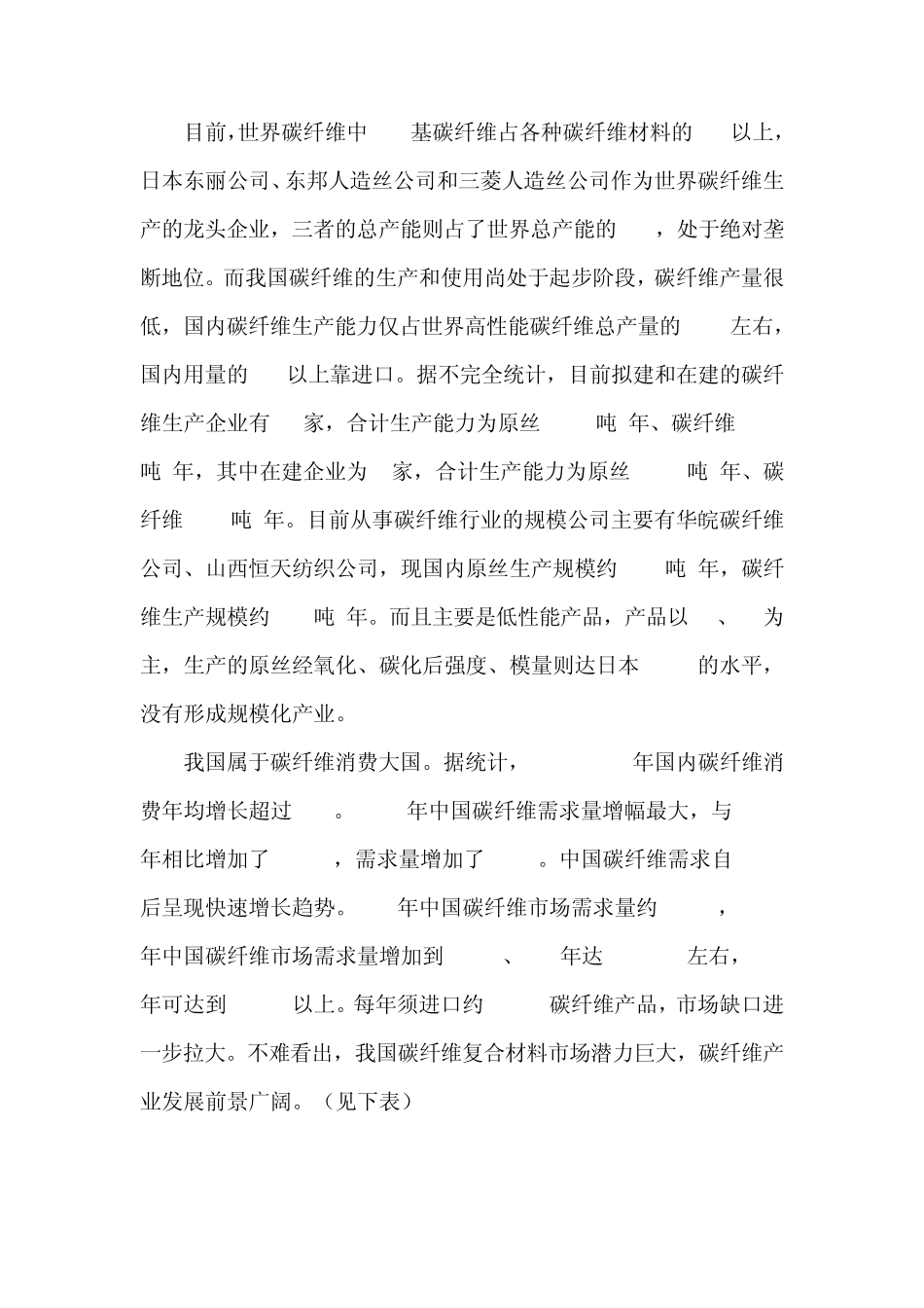 国内外碳纤维及产品的发展现状分析_第2页