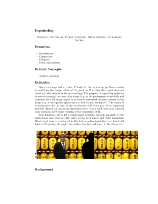 国外大牛的图像修复综述