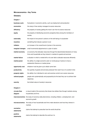 国外微观经济学教材中英文专有名词及解释_MicroeconomicsKey_Terms