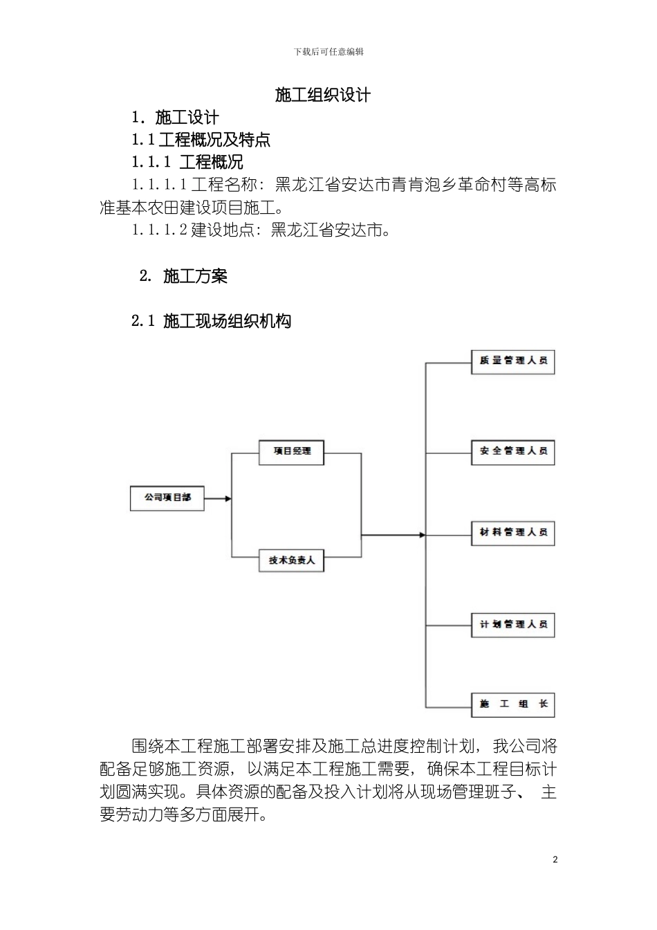输变电工程施工组织设计模板_第2页
