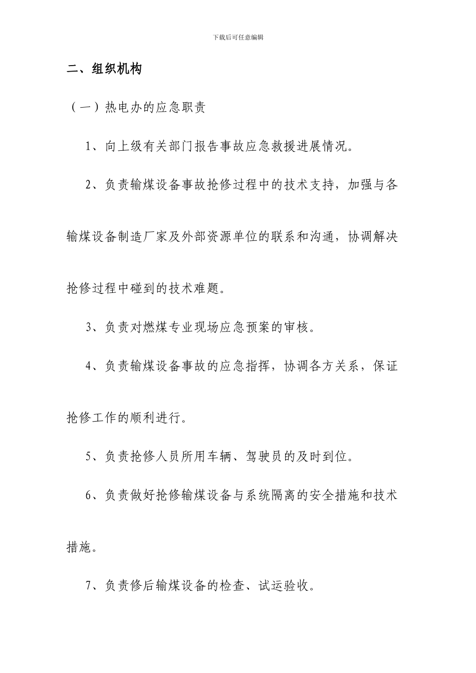 输煤设备事故应急预案_第2页