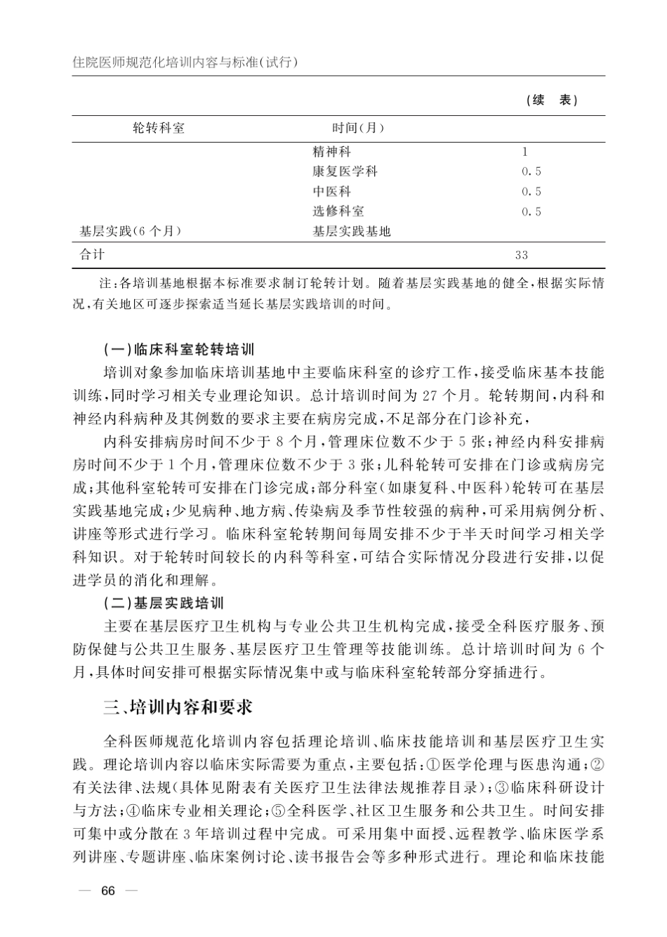 国家住院医师规范化培训全科医学培训细则_第2页