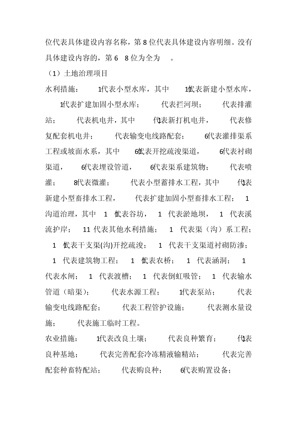 国家农业综合开发项目统计报表指标代码编制说明_第3页