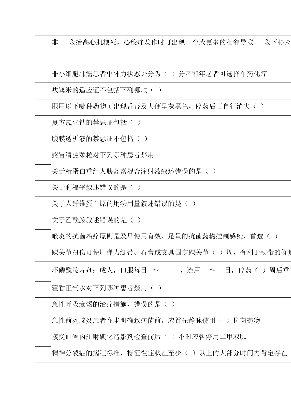 国家基本药物临床应用指南及处方集(2012版)答案_第2页