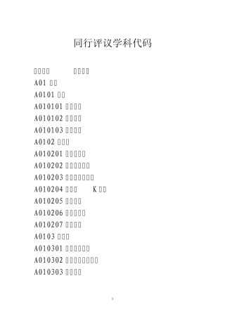 国家基金分类代码
